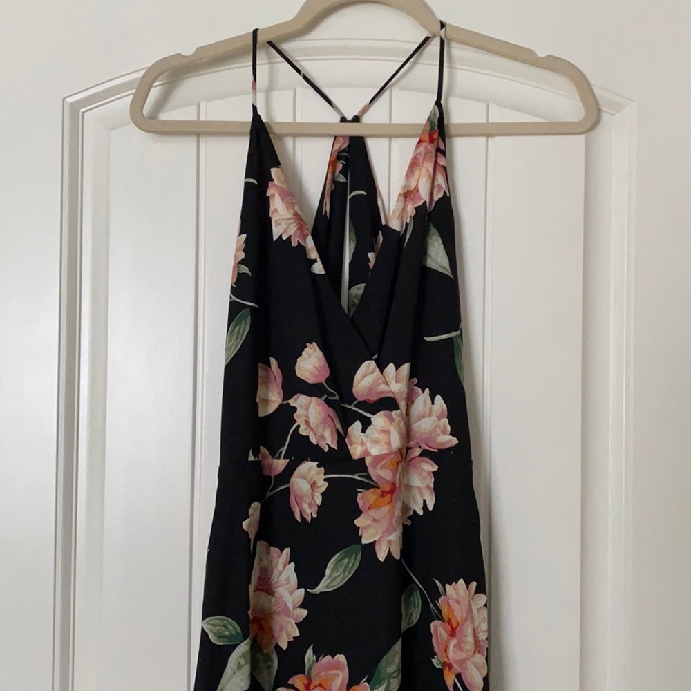 Black floral dress